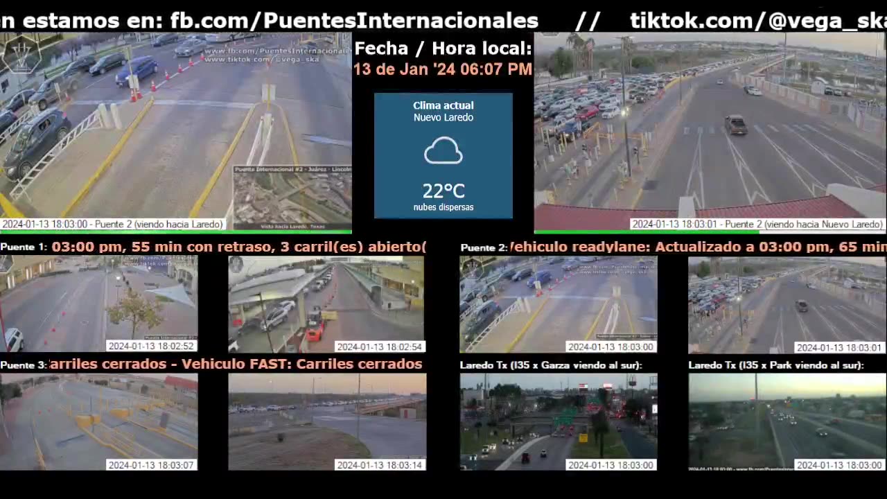 Transmisión en vivo de Puentes Internacionales