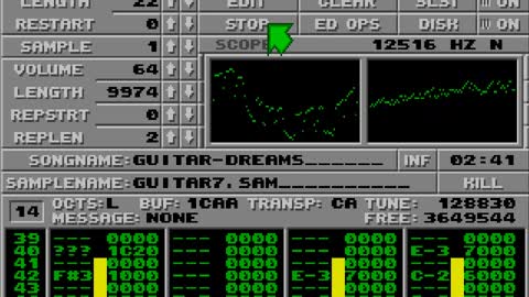 Amiga and Atari ST Protracker Music Mods - Guitar Dreams