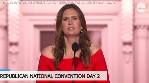 Sarah Huckabee Sanders' full 2024 RNC speech