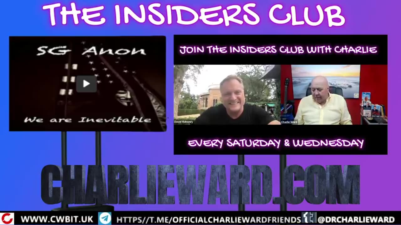 THE INSIDERS CLUB WITH CHARLIE WARD & DAVID MAHONEY - THE LATEST UPDATES WITH SGANON