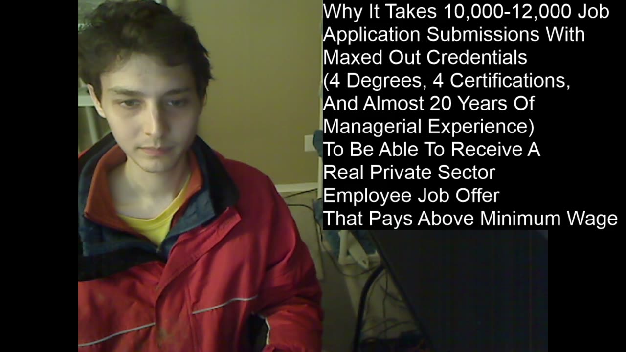 Why It Takes 12,000+ Job Application Submissions With Maxed Out Credentials To Receive A Job Offer