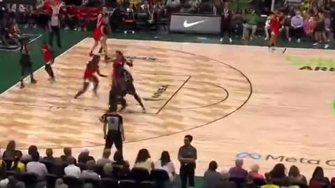 This courtside fan gave Sue Bird a flower during her final home regular season game_batch