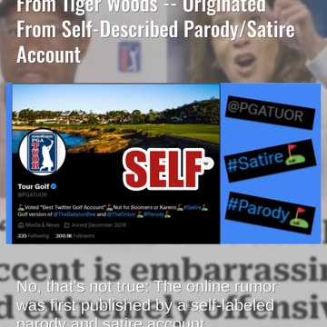 Fact Check: MADE-UP Quote About Kamala Harris' Accent Did NOT Come From Tiger Woods -- Parody/Satire