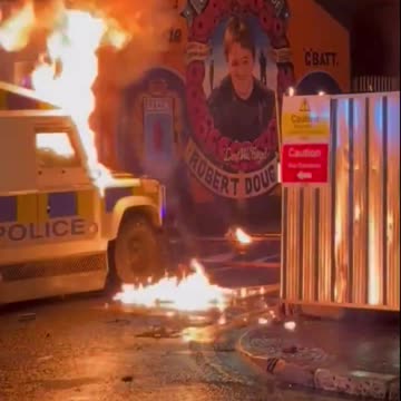 Rioting in Belfast.