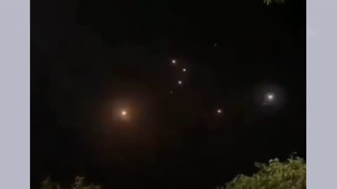 Video shows the moment when rockets from Israel intercept missiles