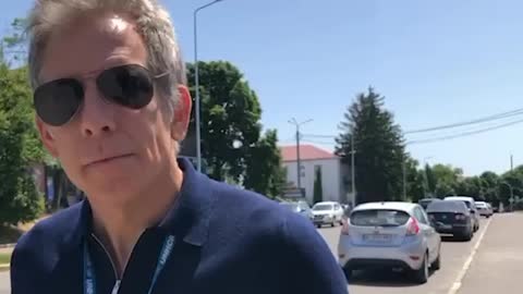 Hollywood actor, Ben Stiller arrived in Makariv, Kyiv region