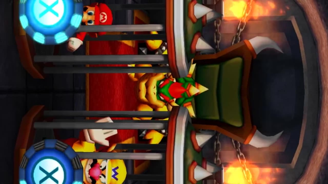 Mario party the top100-cage-in cookin yoshi,mario'wario'Rosalina VS bowser