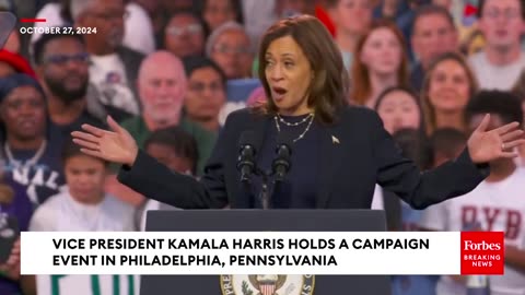 'Hold On A Second'- Vice President Kamala Harris Responds To Gaza Protestor At Philadelphia Rally