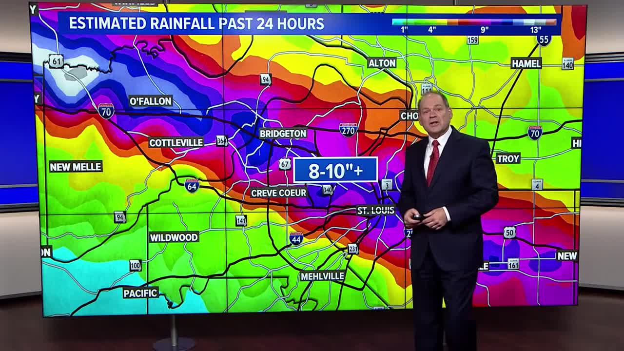 "After record-breaking rainfall, more showers likely overnight "