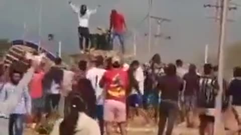 Angry protesters are tearing down Hugo Chávez statues in Venezuela after election results