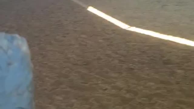 Horse gets sassy as we transition in round pen