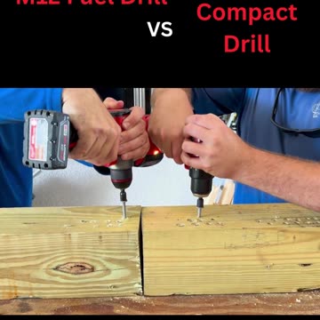 Milwaukee M12 Fuel vs M18 Sub-Compact drill #milwaukee #short #drill