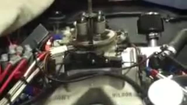 Chevelle race motor revup open headers high compression 408 smallblock