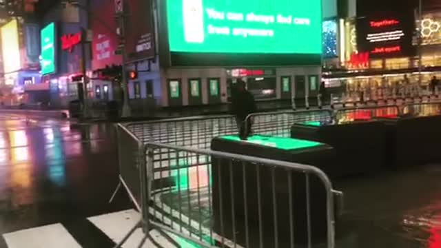 Times Square in NYC on New Year's Eve