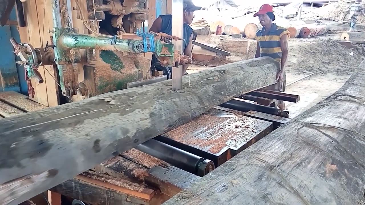 How To Cut Wood Straight., Meranti Wood Cutting Process