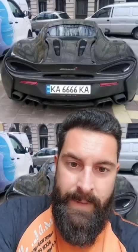 Ukraine Flüchtlinge McLaren Auto