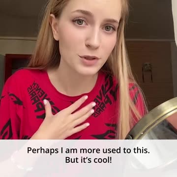 A young Russian woman explains why she wants to leave Germany for Russia.