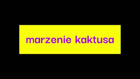 marzenie kaktusa