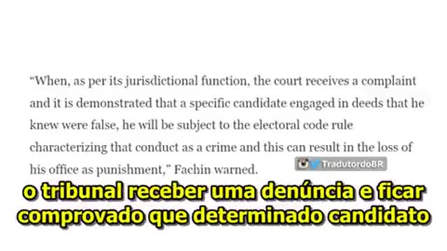 Eleições 2022 2º Turno TSE and STF decide what disinformation is - subTitle PT-BR (2022,10,25)