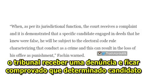 Eleições 2022 2º Turno TSE and STF decide what disinformation is - subTitle PT-BR (2022,10,25)