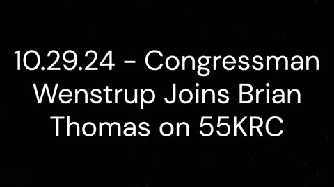 Wenstrup Joins Brian Thomas on 55KRC to Discuss the Issues of the Day