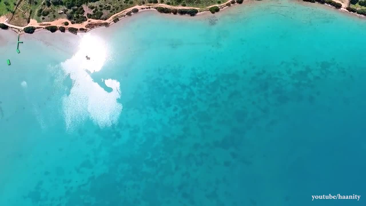 Drone footage captures ancient submerged Greek city