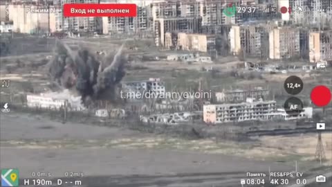 Russian forces launched an aerial bomb attack