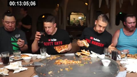 Undefeated 40" Pizza 🍕 Challenge (25 Pounds)! The Biggest Pizza Challenge In Canada | Man Vs Food