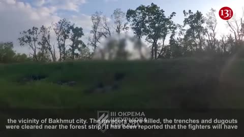 “Killed Russians_ - Ukrainian army’s camera has captured Russians killed near Bakhmut