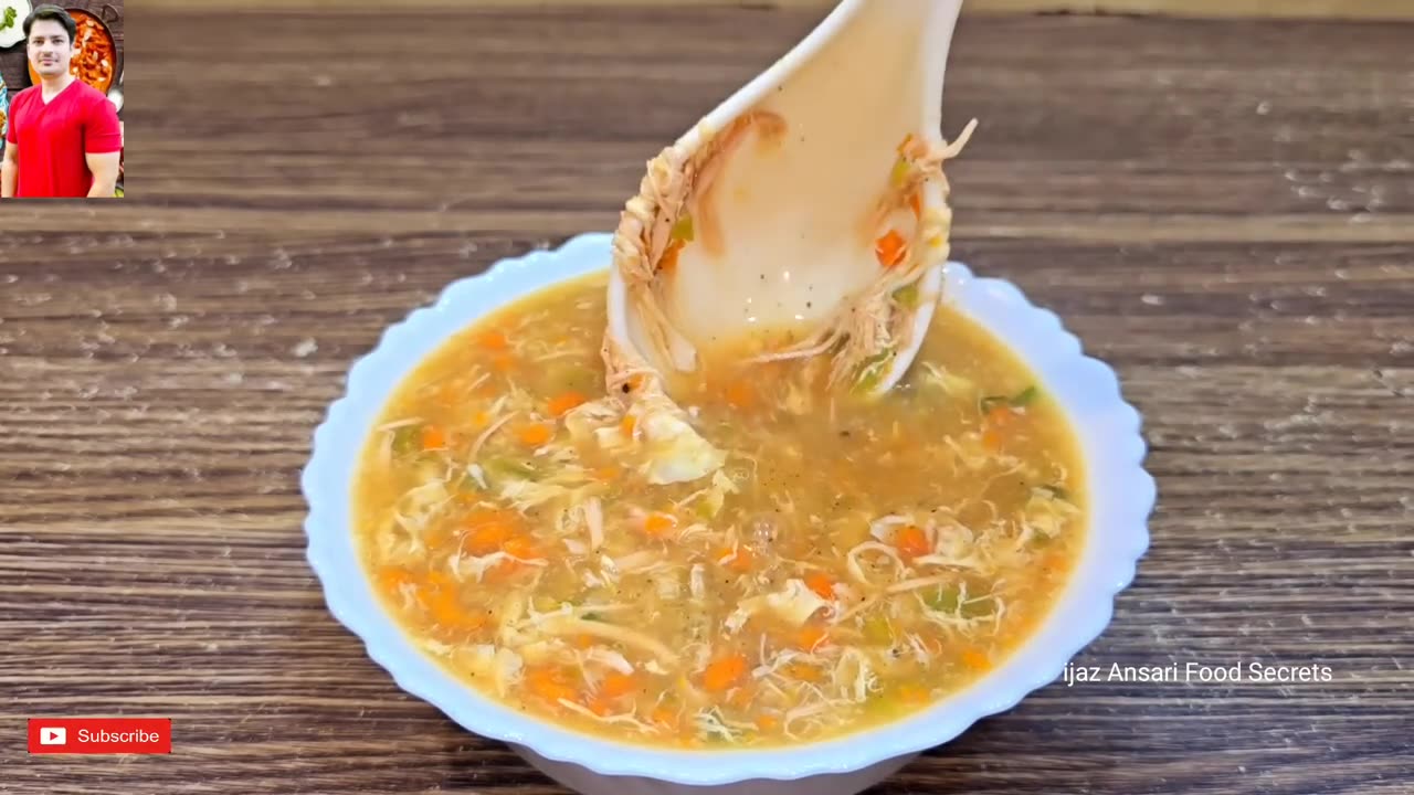 Chicken hot and sour soup