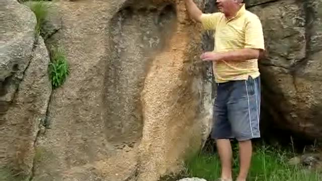 Giant human Foot Print - South Africa