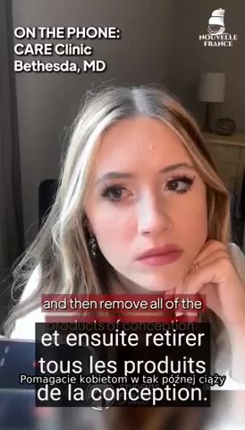 Kobieta dzwoni do kliniki w Maryland w sprawie aborcji