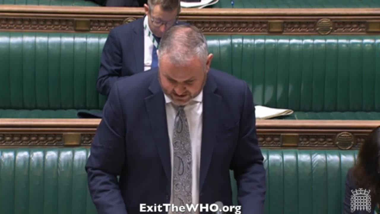 James Roguski - UK Parliament "Urgent Question" Regarding the WHO