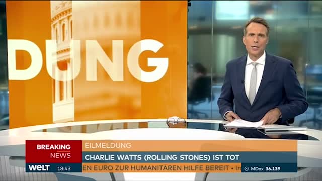ROLLING STONES- Schlagzeuger Charlie Watts ist tot - EILMELDUNG I WELT #Shorts
