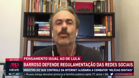 Barroso acompanha Lula e ameaça intervenção na internet