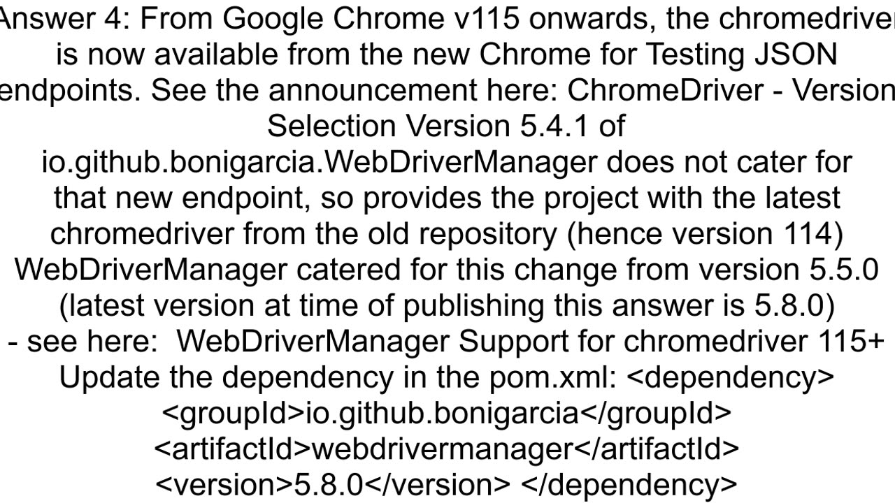 Unable launch chrome driver version 1230631259 using selenium java