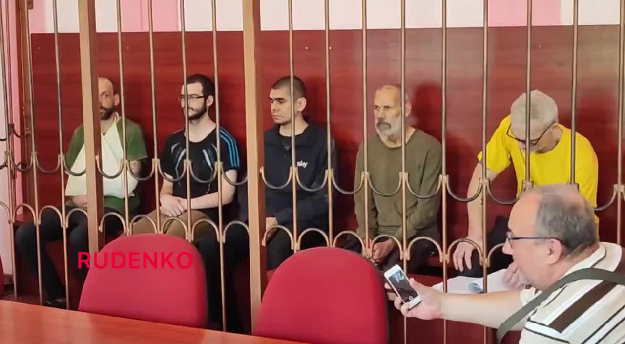 DONETSK: NAZI PARADE IN COURT AND SOME ARE FACING THE DEATH PENALTY...