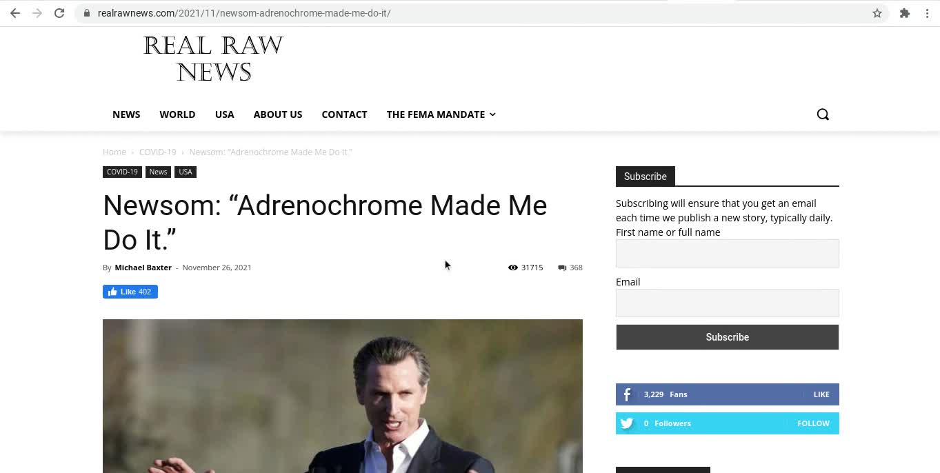 Newsom - "Chrome Made Me Do It"