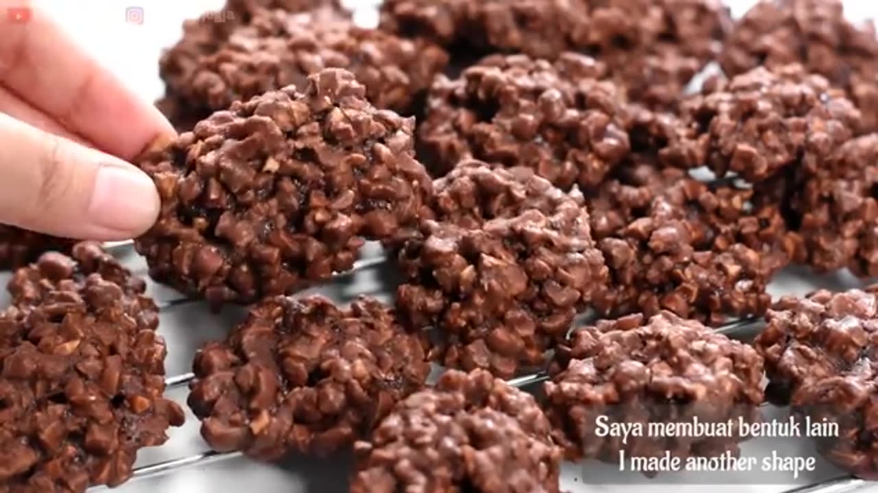 No flour no chocolate no butter simple and easy crunchy choco snak😋 trending recipe ✨🔥