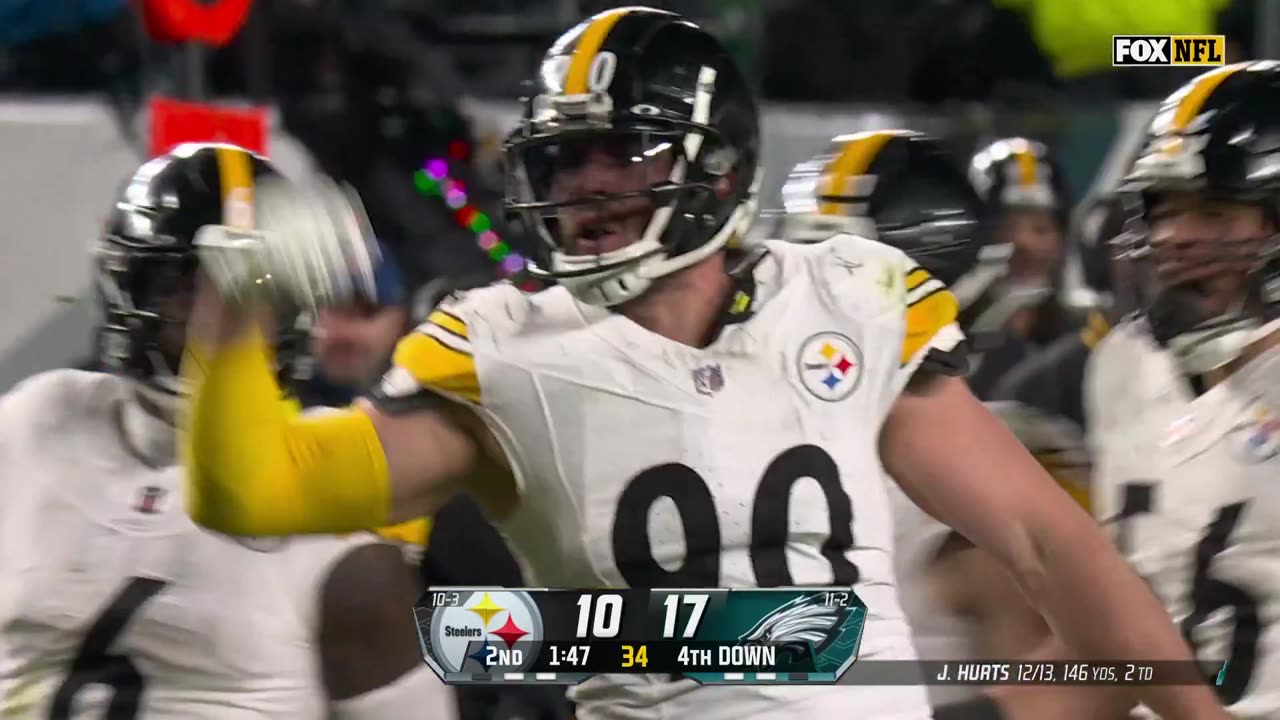 TJ Watt got the best of Lane Johnson all game