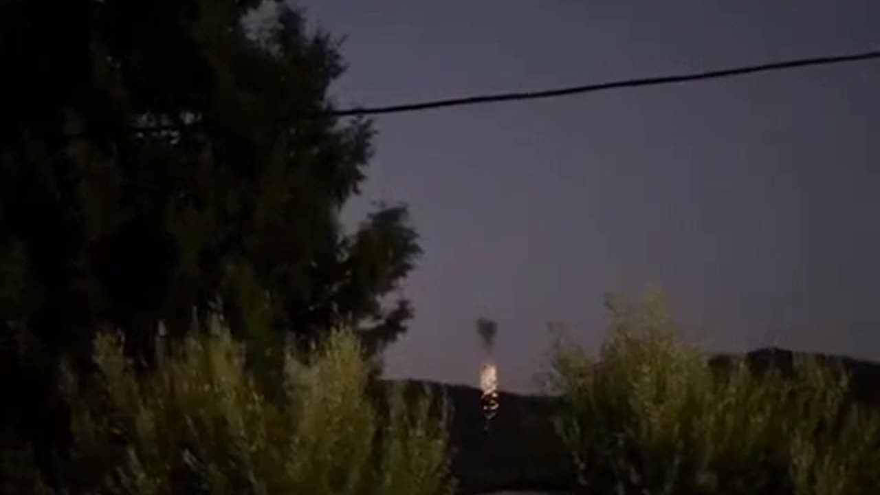 The moment Hezbollah drone hit a position in eastern Hadera