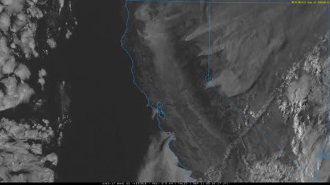 Visible Satellite Image Loop of Caldor and Dixie Fires around 6pm 8-31