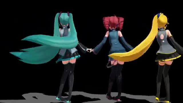 MMD Vocaloid (miku,kaname,Neru) Ghost Dance HD