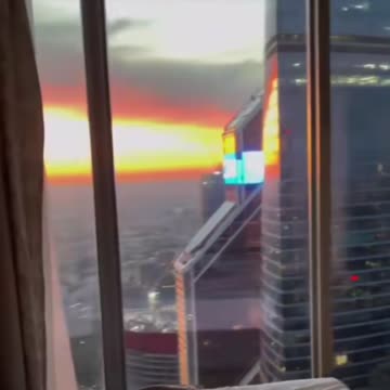 Breathe taking view of the city in apartment