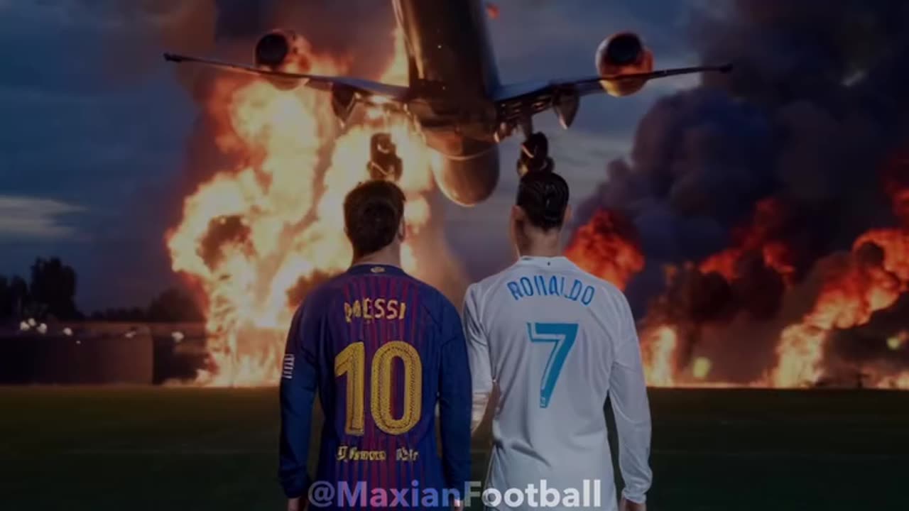 Messi And Ronaldo Survive Plane Crash ✈️