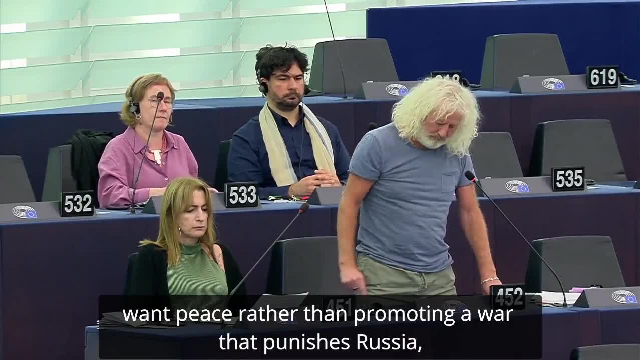 Mick Wallace se pronuncia no Parlamento Europeu