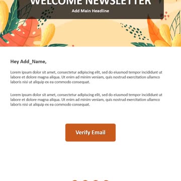 One Page Welcome Newsletter PowerPoint Template