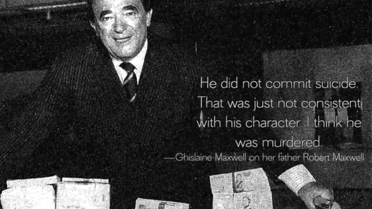 GHISLAINE MAXWELL WAS A MOSSAD AGENT. SHE RAN A PEDO PIMP BLACKMAIL OPERATION.