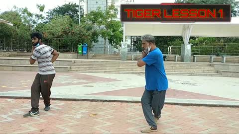 Kung Fu Tiger Training in Chennai beach