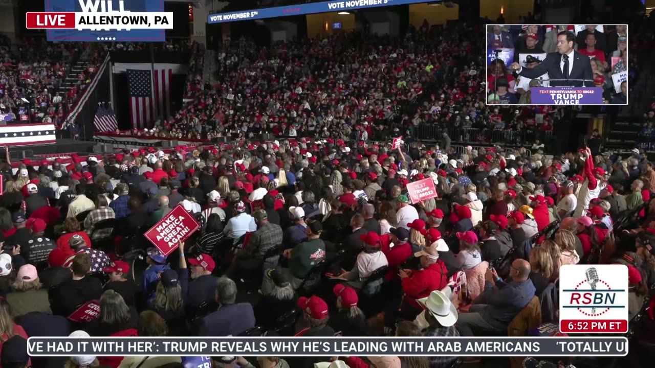 FULL SPEECH: Senator Marco Rubio Delivers Remarks in Allentown, PA - 10/29/24